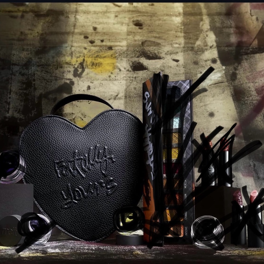 Melt x Bailey Sarian Cosmetics Black Leather Crossbody Bag FATALLY YOURS